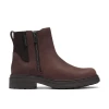 Clarks Orinoco3 ZipWP 26327123 Dark Brown Leather Waterproof Boot | newshoes.ie