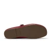 Clarks Livia Jane 26327189 Red Leather Mary Jane Flat Pump | newshoes.ie