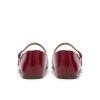 Clarks Livia Jane 26327189 Red Leather Mary Jane Flat Pump | newshoes.ie