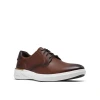 Clarks Code Hybrid 26320129 Plain Tan Leather Men's Sneaker | newshoes.ie