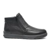 G Comfort A-956S Black Twin Zip Wide Fit Men's Weatherproof Boot | newshoes.ie