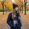 Dubarry Newbawn Hat & Scarf Gift Set - Navy (9578-03) | Cashmere Blend