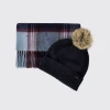 Dubarry Newbawn Hat & Scarf Gift Set - Navy 9578-03 | newshoes.ie