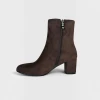 Susst Lucinda26 Brown Suede Block Heel Ankle Boot | newshoes.ie