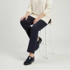 Softmode Elma 6432-24 Navy Patent Stretch 2E Wider Fitting Women's Velcro Shoe | newshoes.ie