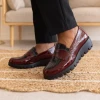 Wonders FLY 360 C-33360 Wine Croc Patent Women's Wedge Casual Shoe | newshoes.ie