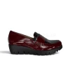 Wonders FLY 360 C-33360 Wine Croc Patent Women's Wedge Casual Shoe | newshoes.ie