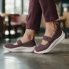 Clarks Solevana Jane 26328398 Mauve Strap Casual Shoe | newshoes.ie