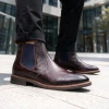 Base London Kensington Brown Leather Men's Chelsea Boots | newshoes.ie