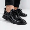 Loretta Vitale C38154 Black Patent Lace Loafer | newshoes.ie