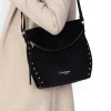Remonte Q0746-00 Black Suede Crossbody Bag | newshoes.ie