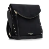 Remonte Q0746-00 Black Suede Crossbody Bag | newshoes.ie