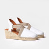 Toni Pons Tossa White Leather Espadrille | newshoes.ie