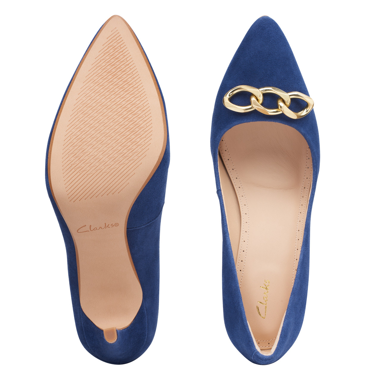 Clarks ladies deals blue shoes