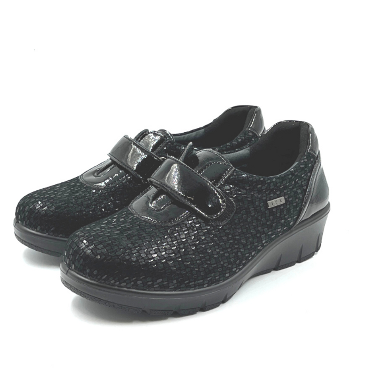 Womens wide shoes sales with velcro straps