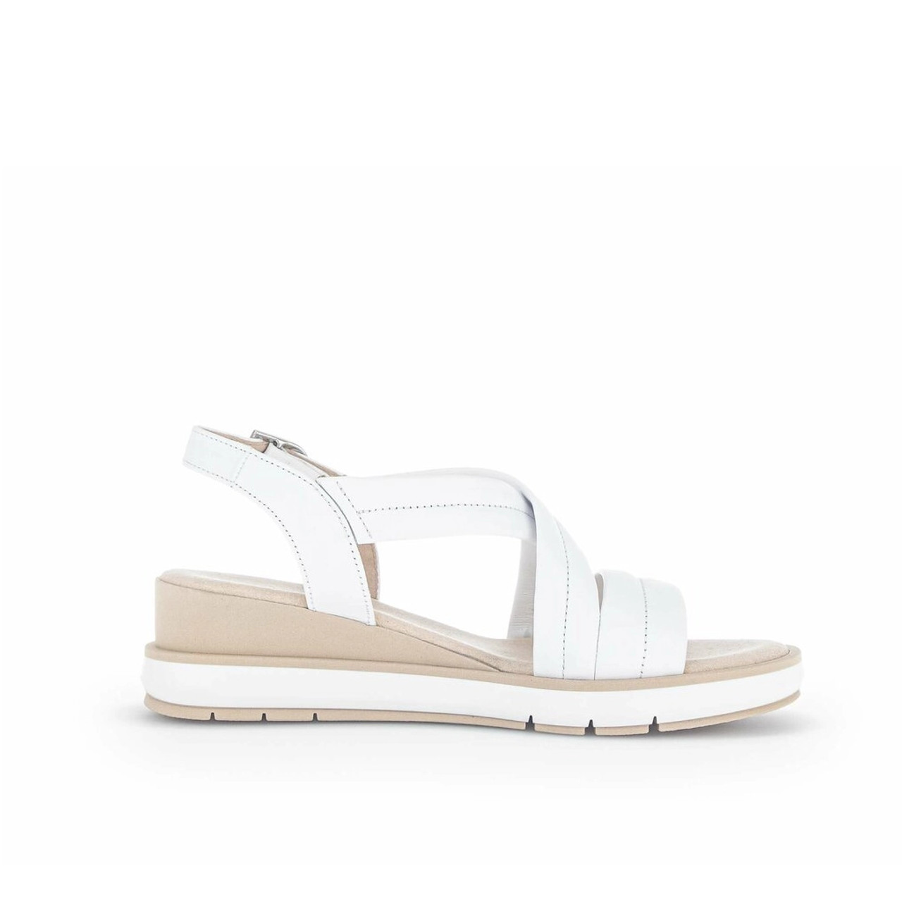 Gabor 4.645 Mia Women`s Sandal White : The Shoe Spa