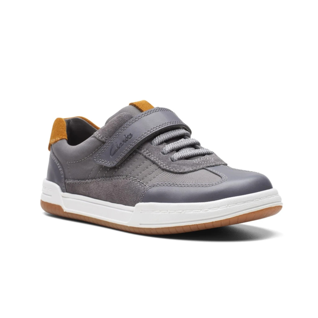 lade notifikation Undertrykke Clarks Fawn Family Grey 26175115 G Fit Kids Shoes