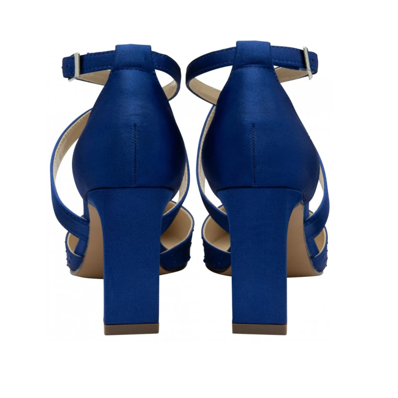 Royal blue discount diamante shoes