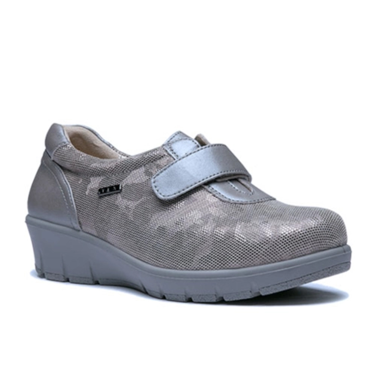 Womens wide sales velcro shoes