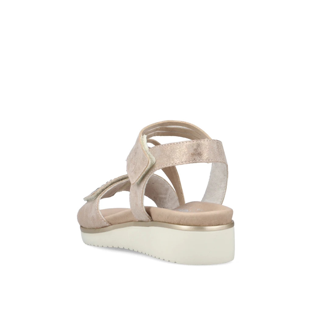 rieker rose gold sandals