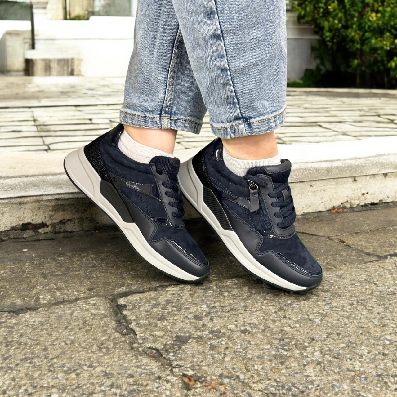 Gabor Rolling Soft Navy Low Sneaker Gabor Ireland