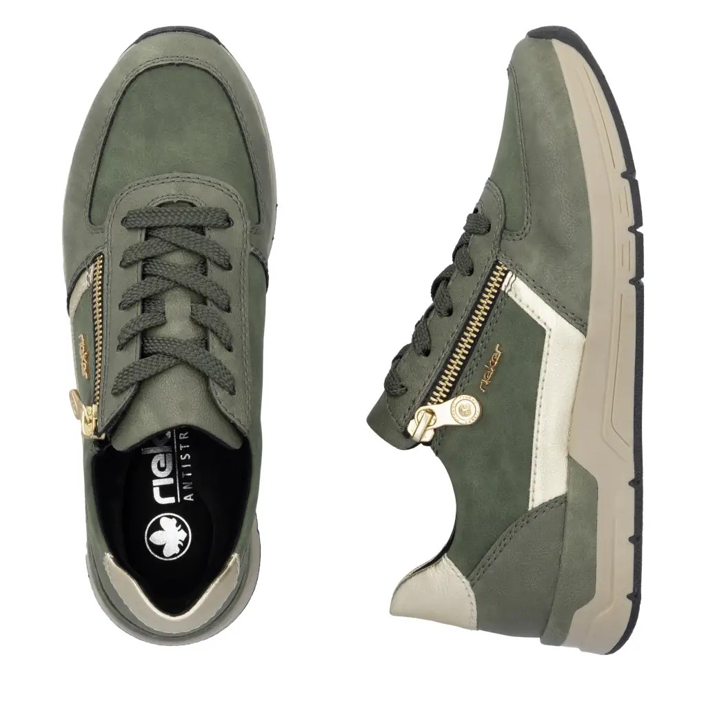Rieker 58902-54 Olive Sneaker | Rieker Ireland