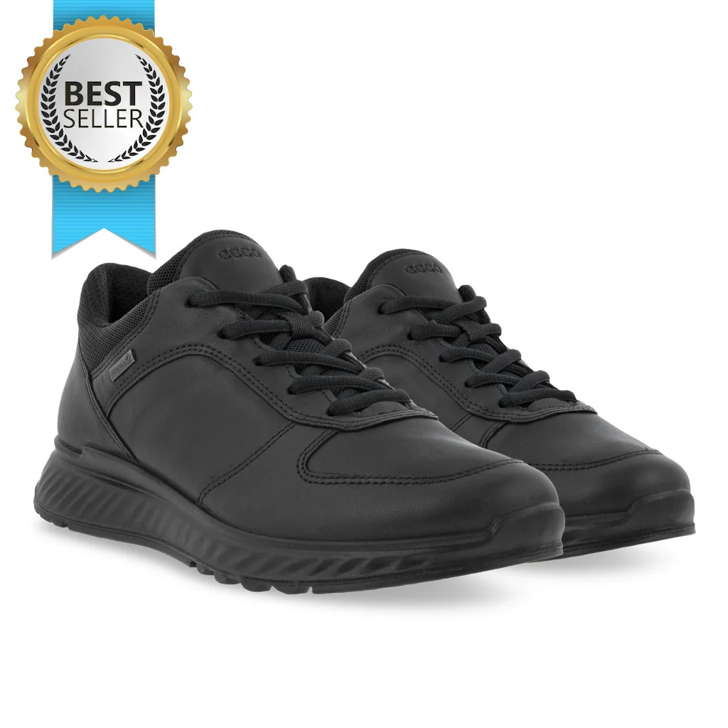 Ecco Exostride W Low GTX 835303-01001 Black Ladies Sneaker Ecco