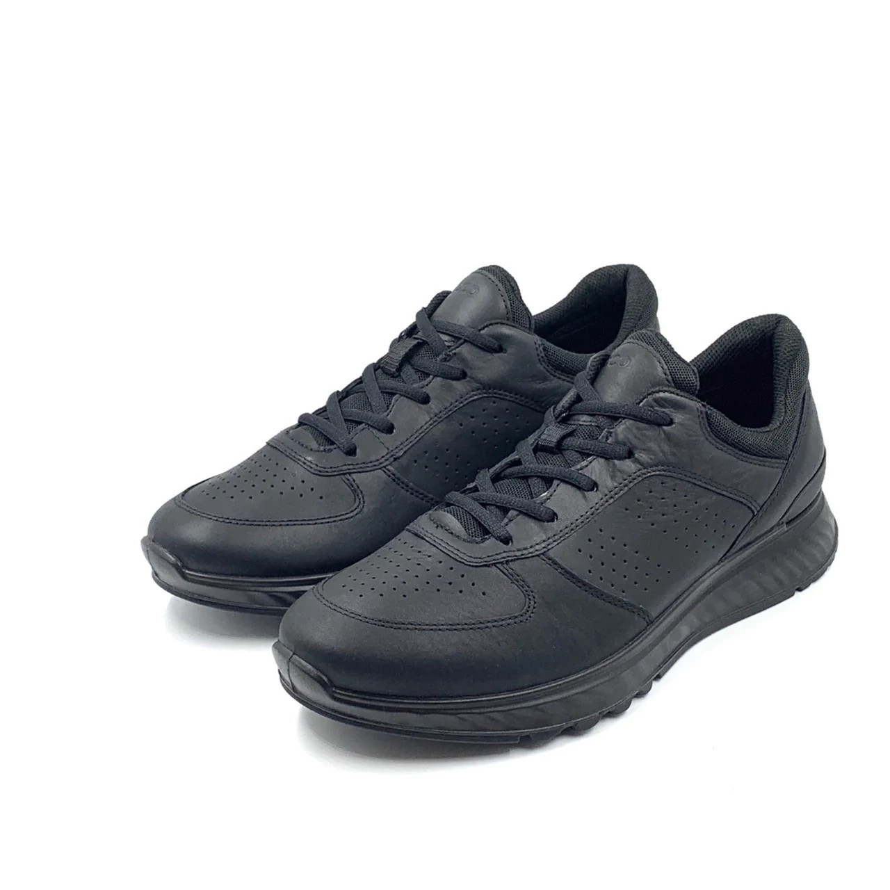 Ecco Exostride M Low 835314-01001 Black Leather Men's Casual Shoe