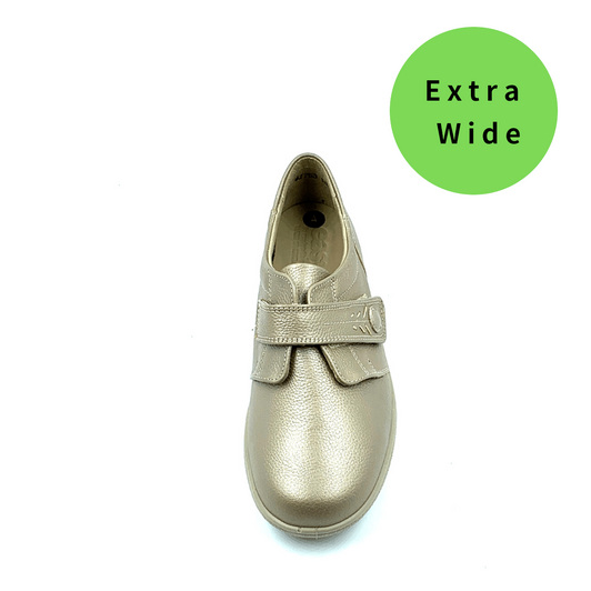 DB Healey Champagne 4E extra wide velcro