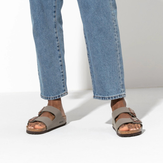 Birkenstock Arizona Stone Birkibuc 151211 Double Strap Men's Sandal | newshoes.ie