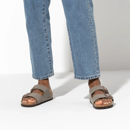 Birkenstock Arizona Stone Birkibuc 151211 Double Strap Men's Sandal | newshoes.ie