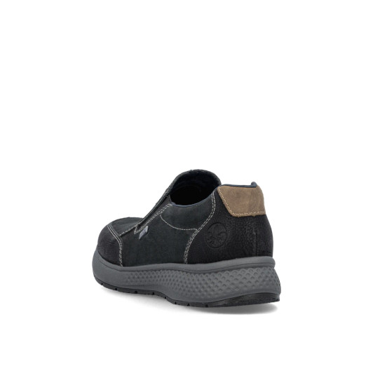 Rieker B7654-02 Navy Nubuck Slip On Casual Shoe | newshoes.ie