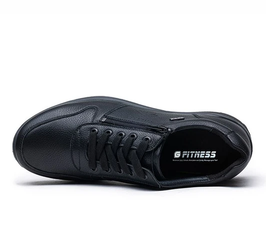 G Comfort R-1282 Black Wide Fit Men's Trainer | newshoes.ie