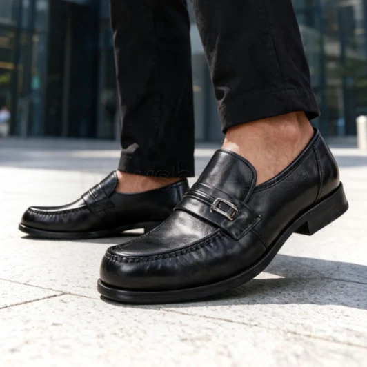 Dubarry Darwin 4577-01 Black Slip-On Men's Formal Shoe | newshoes.ie