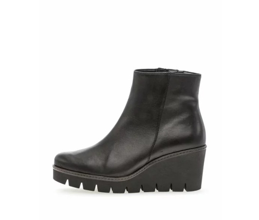 Gabor 74.780.27 Black Wedge Ankle Boot | newshoes.ie