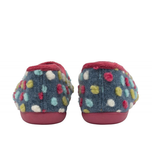 Lotus Zoe ULH061EE00 Blue pom-pom slipper