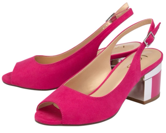 Lotus Evelyn Fuchsia Slingback Court Shoe