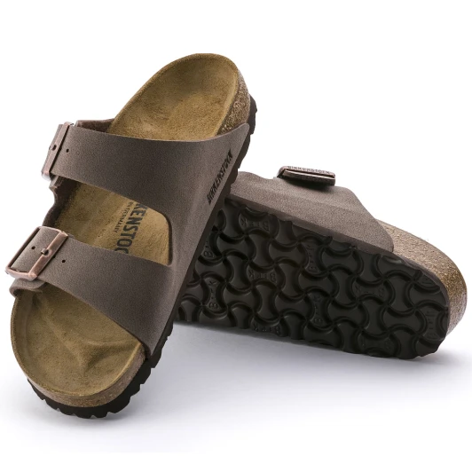 Birkenstock Arizona Mocha Birkibuc 0151181 Double Strap Men's Sandal | newshoes.ie