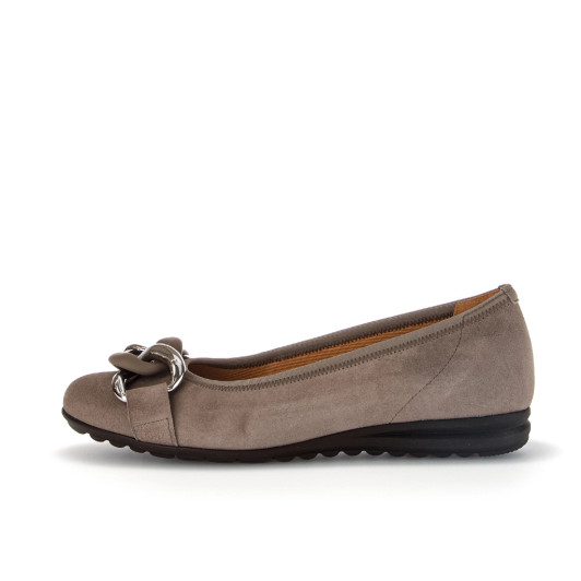Gabor 32.625.33 Taupe Ballerina Pumps | newshoes.ie