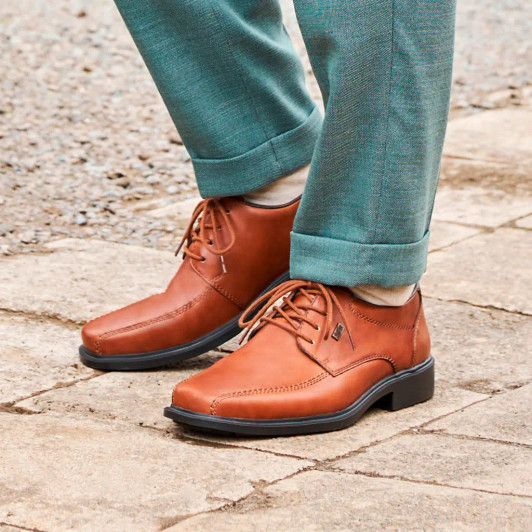 Rieker B0013-24 Tan Wide Fit Formal Shoe | newshoes.ie