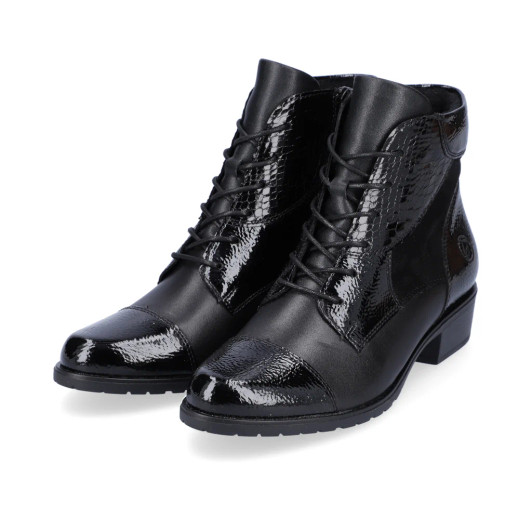 Remonte D6882-01 Black Ankle Boot | newshoes.ie