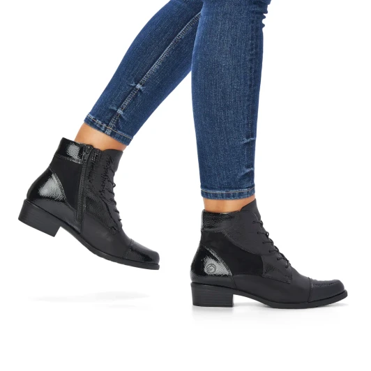 Remonte D6882-00 Black Ankle Boot