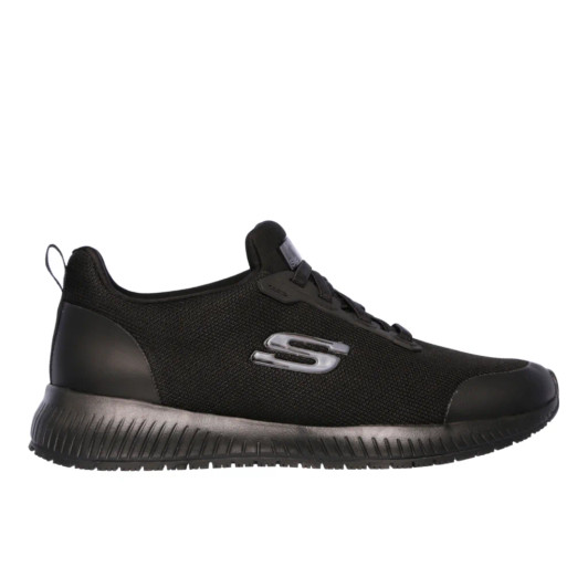 Skechers Work: Squad SR 77222EC BLK Black Work Shoe | newshoes.ie