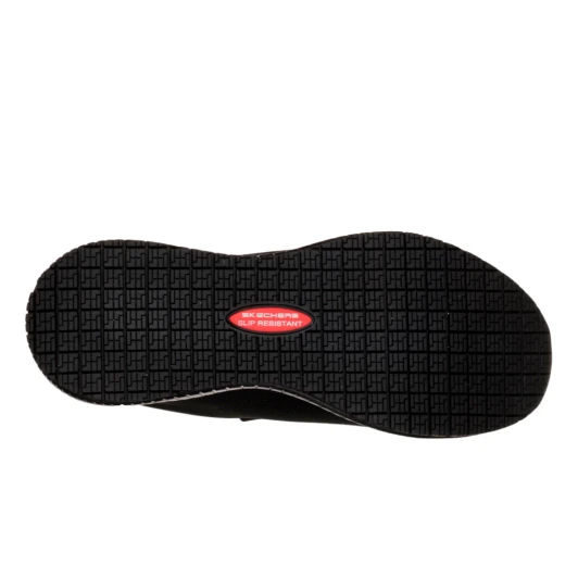 Skechers Work: Squad SR 77222EC BLK Black Work Shoe | newshoes.ie