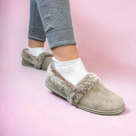 Skechers Cozy Campfire - Team Toasty 32777/DKTP Dark Taupe Ladies Slipper Skechers Cozy Campfire - Team Toasty 32777/DKTP Dark Taupe Ladies Slipper