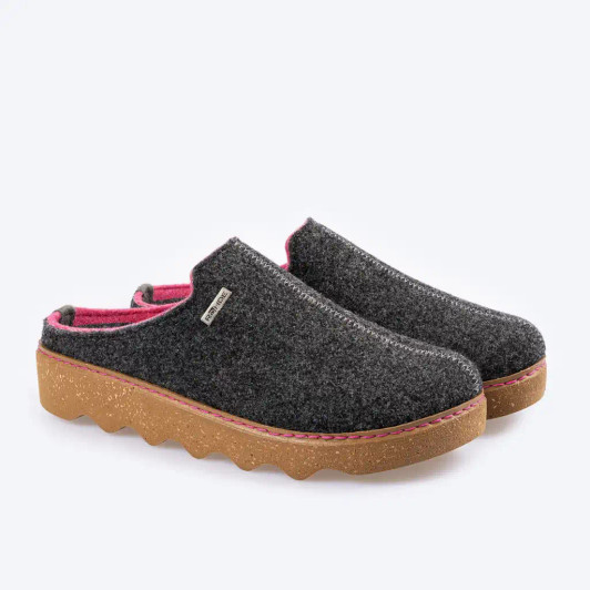 Rohde 6120-84 EASYS N°35 Stone & Charcoal Ladies Slipper | newshoes.ie