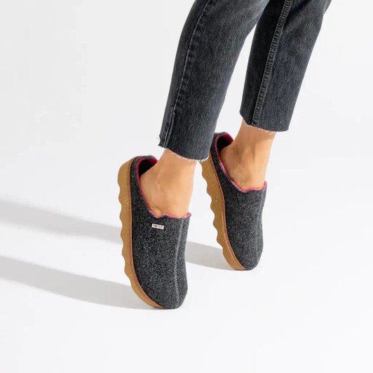 Rohde 6120-84 EASYS N°35 Stone & Charcoal Ladies Slipper | newshoes.ie