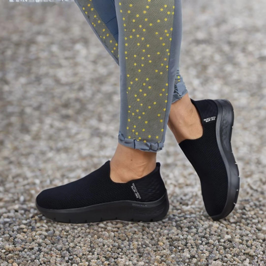 Skechers Slip-ins: GO WALK Flex - Sunset View 124820/BBK Black Ladies Shoe