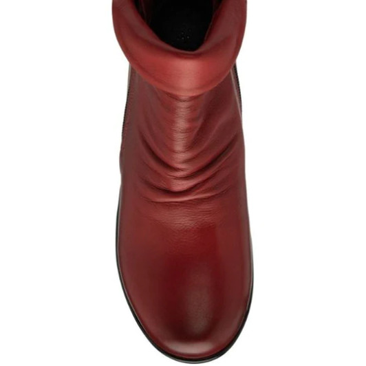 Lotus Cordelia ULB299RR0 Red Leather Wedge Ankle Boot newshoes.ie