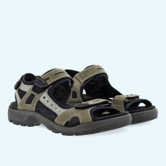 Ecco Offroad Yucatan Sandal 069564 51693 Vetiver Wild Dove Mens Sandal newshoes ie 48452.1705933631